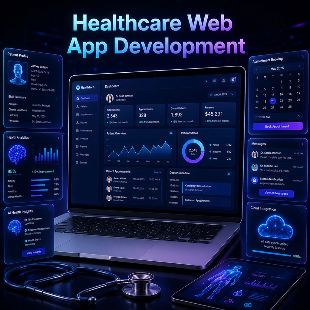 Healthcare web app development services